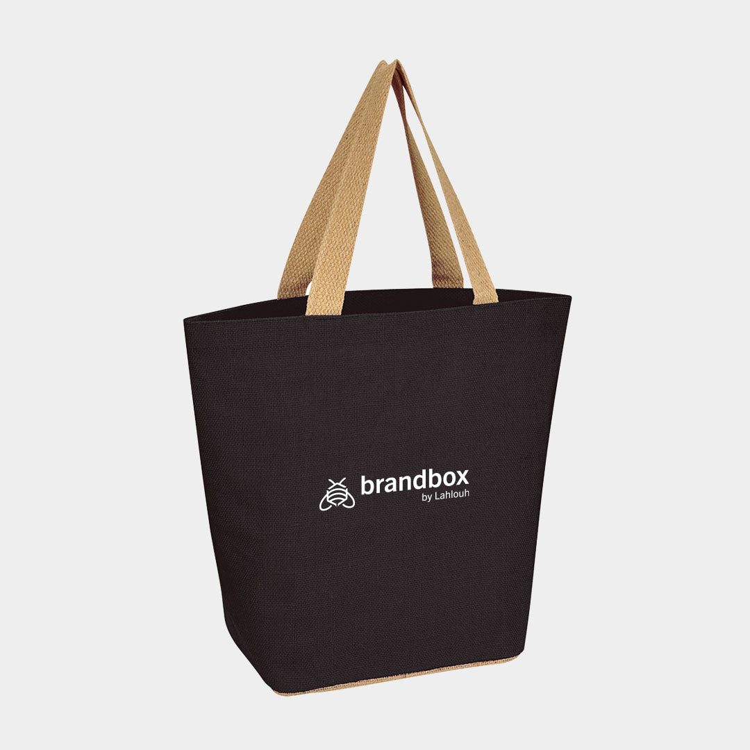 Marketplace Jute Tote Bag