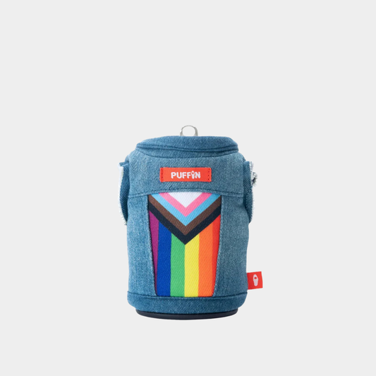 The Puffin Drinkware Denim Vest Pride