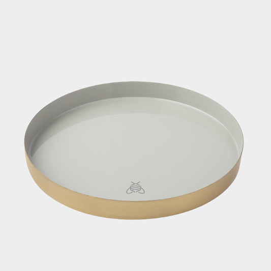 Be Home® Luxe Round Enamel Tray